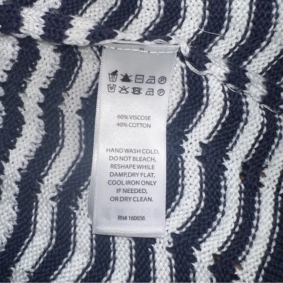 Joie Crochet White Blue Maxi Sleeveless Dress XL NWT - Picture 10 of 10